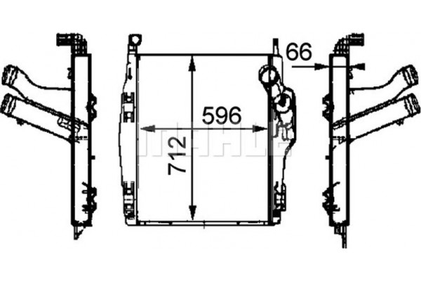 Mahle Ψυγείο Αέρα Υπερπλήρωσης - Ci 104 000P