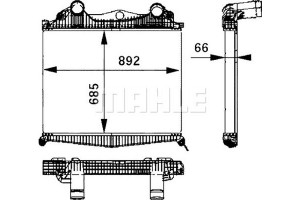 Mahle Ψυγείο Αέρα Υπερπλήρωσης - Ci 109 000P