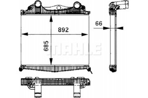 Mahle Ψυγείο Αέρα Υπερπλήρωσης - Ci 109 000P