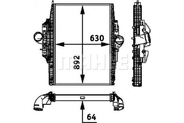 Mahle Ψυγείο Αέρα Υπερπλήρωσης - Ci 116 000P