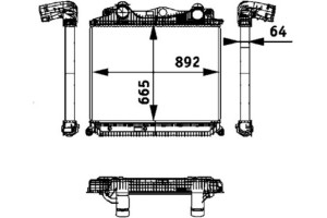 Mahle Ψυγείο Αέρα Υπερπλήρωσης - Ci 119 000P