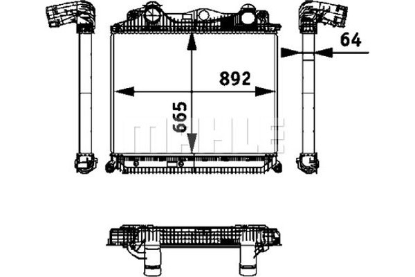 Mahle Ψυγείο Αέρα Υπερπλήρωσης - Ci 119 000P