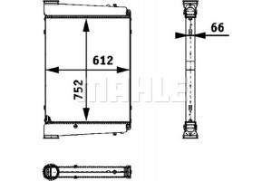 Mahle Ψυγείο Αέρα Υπερπλήρωσης - Ci 120 000P