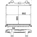 Mahle Ψυγείο Αέρα Υπερπλήρωσης - Ci 121 000P