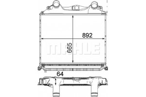 Mahle Ψυγείο Αέρα Υπερπλήρωσης - Ci 121 000P