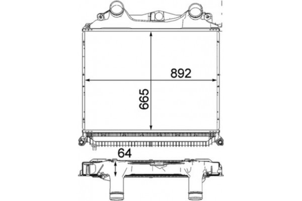 Mahle Ψυγείο Αέρα Υπερπλήρωσης - Ci 121 000P