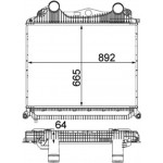 Mahle Ψυγείο Αέρα Υπερπλήρωσης - Ci 123 000P