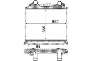 Mahle Ψυγείο Αέρα Υπερπλήρωσης - Ci 123 000P