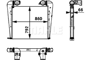 Mahle Ψυγείο Αέρα Υπερπλήρωσης - Ci 125 000P