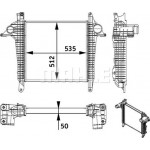 Mahle Ψυγείο Αέρα Υπερπλήρωσης - Ci 136 000P