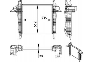 Mahle Ψυγείο Αέρα Υπερπλήρωσης - Ci 136 000P