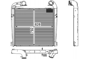 Mahle Ψυγείο Αέρα Υπερπλήρωσης - Ci 143 000P