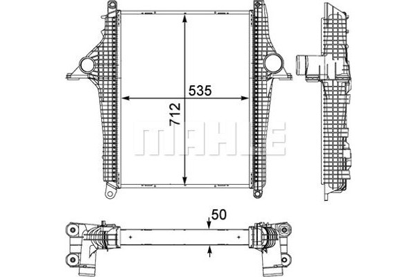 Mahle Ψυγείο Αέρα Υπερπλήρωσης - Ci 147 000P