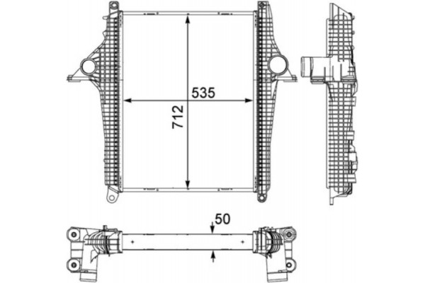 Mahle Ψυγείο Αέρα Υπερπλήρωσης - Ci 147 000P