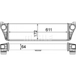 Mahle Ψυγείο Αέρα Υπερπλήρωσης - Ci 150 000P