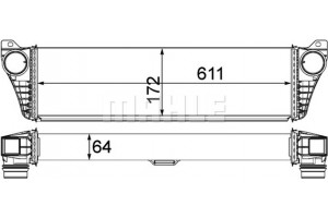 Mahle Ψυγείο Αέρα Υπερπλήρωσης - Ci 150 000P