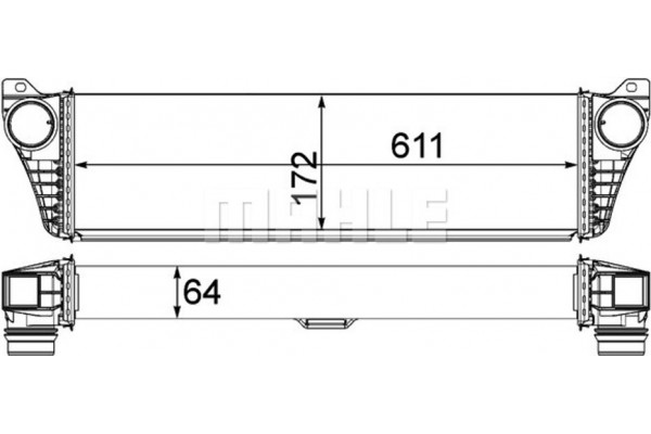 Mahle Ψυγείο Αέρα Υπερπλήρωσης - Ci 150 000P