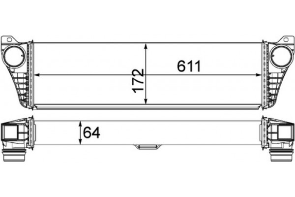 Mahle Ψυγείο Αέρα Υπερπλήρωσης - Ci 150 000P