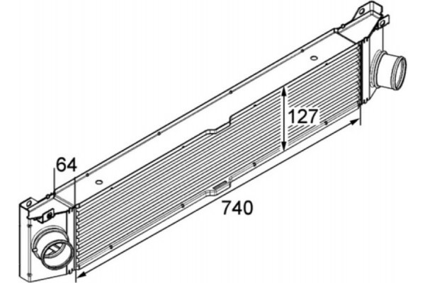 Mahle Ψυγείο Αέρα Υπερπλήρωσης - Ci 158 000P