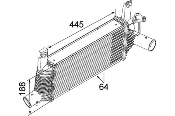 Mahle Ψυγείο Αέρα Υπερπλήρωσης - Ci 159 000P