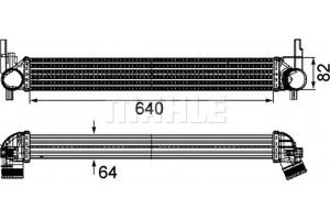 Mahle Ψυγείο Αέρα Υπερπλήρωσης - Ci 165 000P