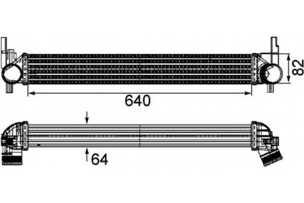 Mahle Ψυγείο Αέρα Υπερπλήρωσης - Ci 165 000P