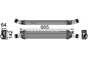 Mahle Ψυγείο Αέρα Υπερπλήρωσης - Ci 170 000P