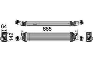 Mahle Ψυγείο Αέρα Υπερπλήρωσης - Ci 170 000P