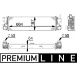 Mahle Ψυγείο Αέρα Υπερπλήρωσης - Ci 180 000P