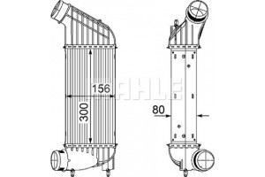 Mahle Ψυγείο Αέρα Υπερπλήρωσης - Ci 181 000P