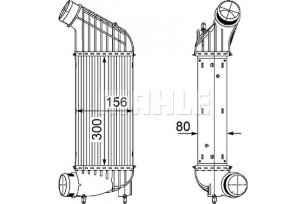 Mahle Ψυγείο Αέρα Υπερπλήρωσης - Ci 181 000P