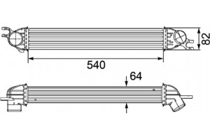 Mahle Ψυγείο Αέρα Υπερπλήρωσης - Ci 188 000P
