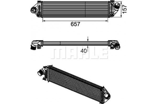 Mahle Ψυγείο Αέρα Υπερπλήρωσης - Ci 190 000P