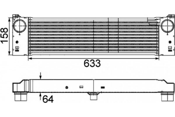 Mahle Ψυγείο Αέρα Υπερπλήρωσης - Ci 192 000P