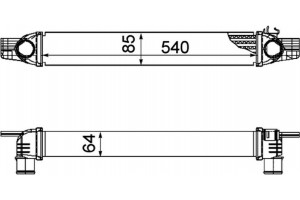 Mahle Ψυγείο Αέρα Υπερπλήρωσης - Ci 194 000P
