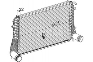 Mahle Ψυγείο Αέρα Υπερπλήρωσης - Ci 207 000P