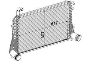 Mahle Ψυγείο Αέρα Υπερπλήρωσης - Ci 207 000P
