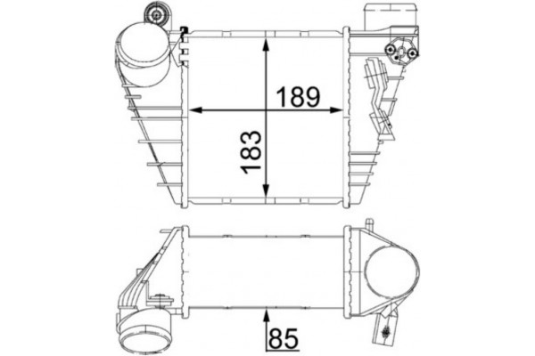 Mahle Ψυγείο Αέρα Υπερπλήρωσης - Ci 22 000S