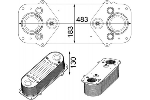 Mahle Ψυγείο Αέρα Υπερπλήρωσης - Ci 233 000P