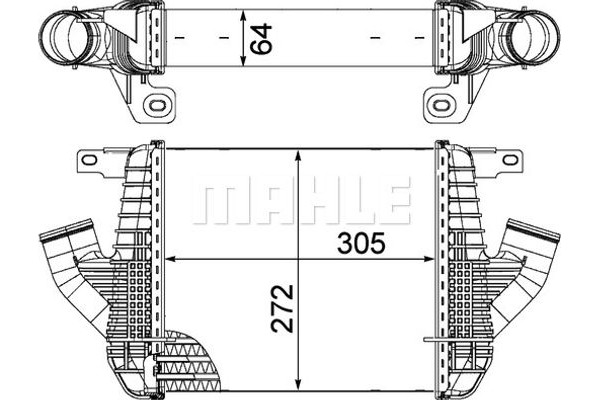 Mahle Ψυγείο Αέρα Υπερπλήρωσης - Ci 237 000P