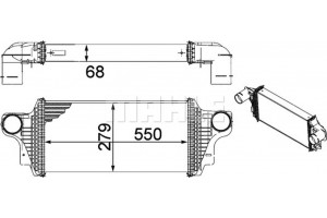 Mahle Ψυγείο Αέρα Υπερπλήρωσης - Ci 239 000P