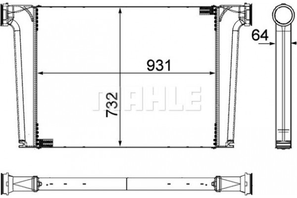 Mahle Ψυγείο Αέρα Υπερπλήρωσης - Ci 241 000P