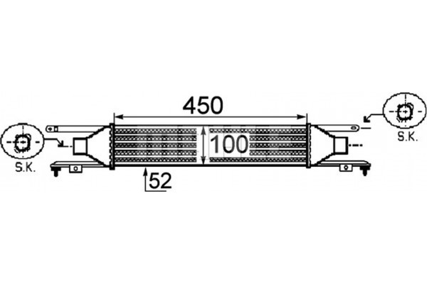 Mahle Ψυγείο Αέρα Υπερπλήρωσης - Ci 249 000P