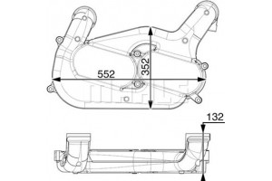 Mahle Ψυγείο Αέρα Υπερπλήρωσης - Ci 251 000P