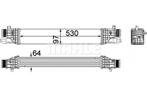 Mahle Ψυγείο Αέρα Υπερπλήρωσης - Ci 257 000P