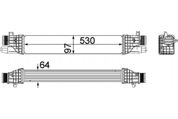 Mahle Ψυγείο Αέρα Υπερπλήρωσης - Ci 257 000P
