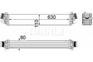 Mahle Ψυγείο Αέρα Υπερπλήρωσης - Ci 258 000P