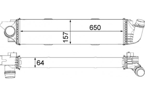 Mahle Ψυγείο Αέρα Υπερπλήρωσης - Ci 31 000P