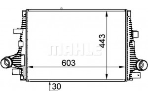 Mahle Ψυγείο Αέρα Υπερπλήρωσης - Ci 325 000P
