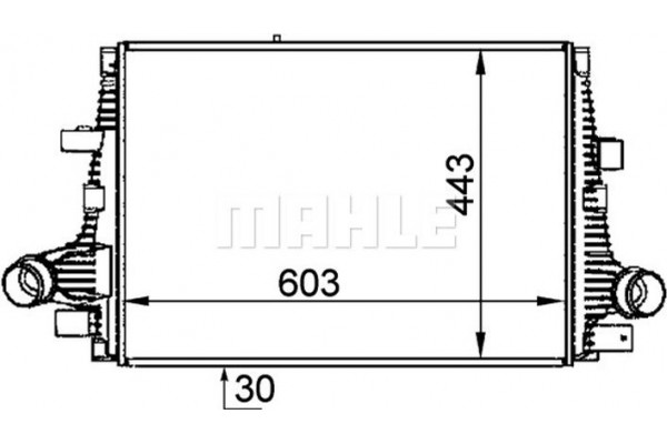 Mahle Ψυγείο Αέρα Υπερπλήρωσης - Ci 325 000P